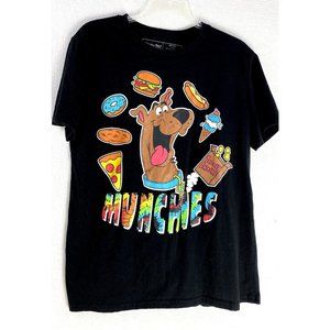 Scooby-Doo Munchies Graphic Short Sleeve Snacks T-shirt Men Adult Medium Black